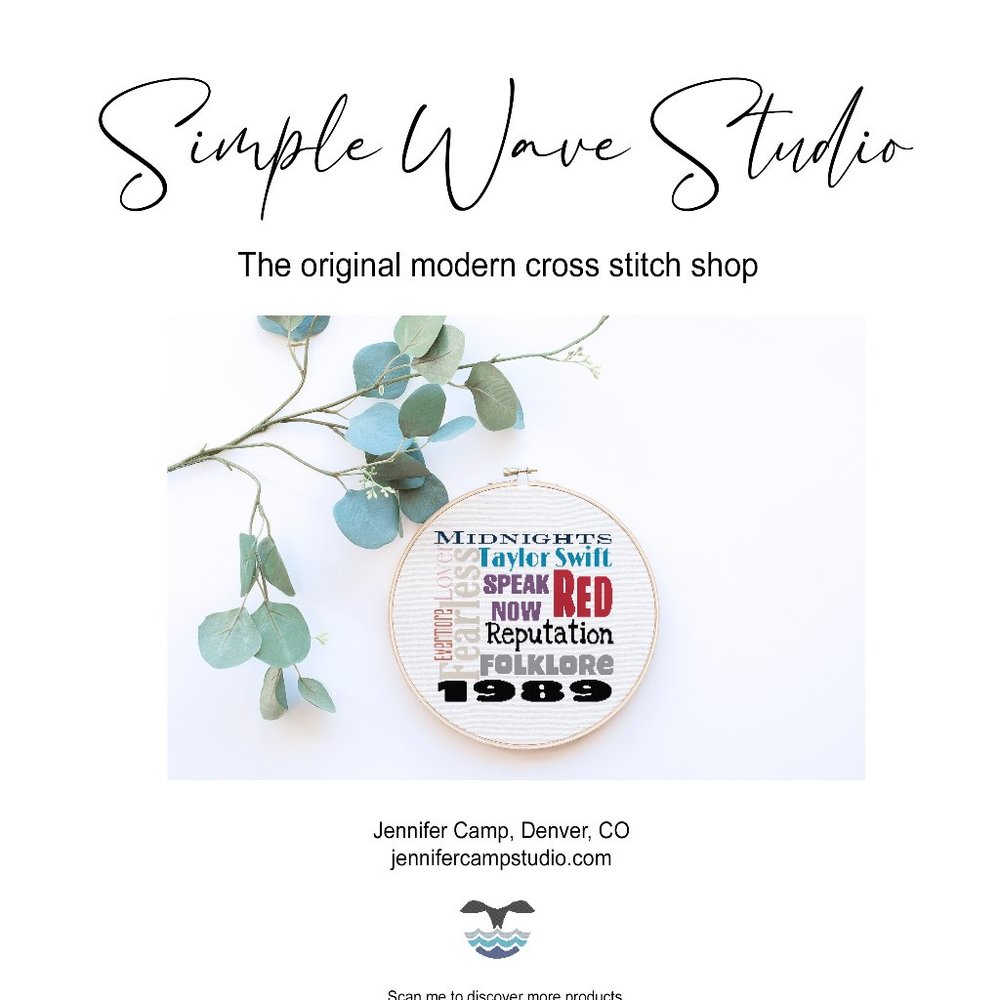 Taylor Swift Cross‎ Stitch Pattern Kit